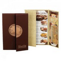 Top Grain Leather Gatefold Menu Cover